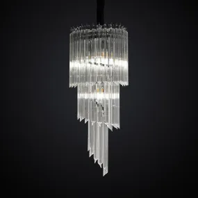 Spiral Glass Chandelier