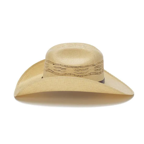 Stampede Hats - Beige 50X Bangora Cowboy Hat with Scalloped Leather Trim