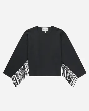 Tagillu Fringed Knit BLACK