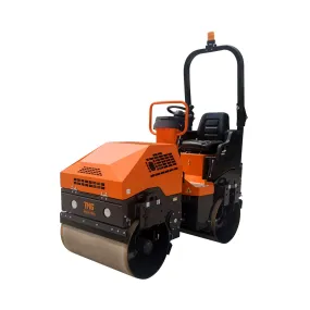 TMG-MVR50 1.5-Ton Ride-On Double Drum Vibratory Roller, 20.7HP Honda GX630 Engine, 22'' Drum, 4950 lb Compaction Force