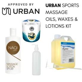 URBAN SPORTS MASSAGE OIL, WAX & LOTION BUNDLE PACK