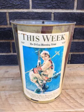 Vintage Maple Sap Can - This Week Woman Skier