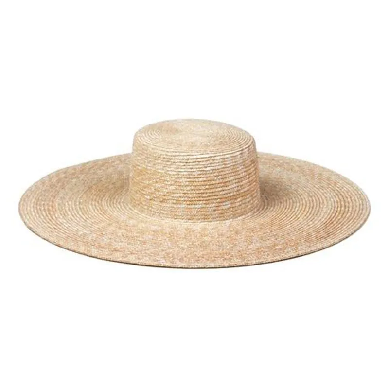 Wide Brim Beach Hat, Summer Big Straw Hats UV Protection Sun Hat S1340-15cm