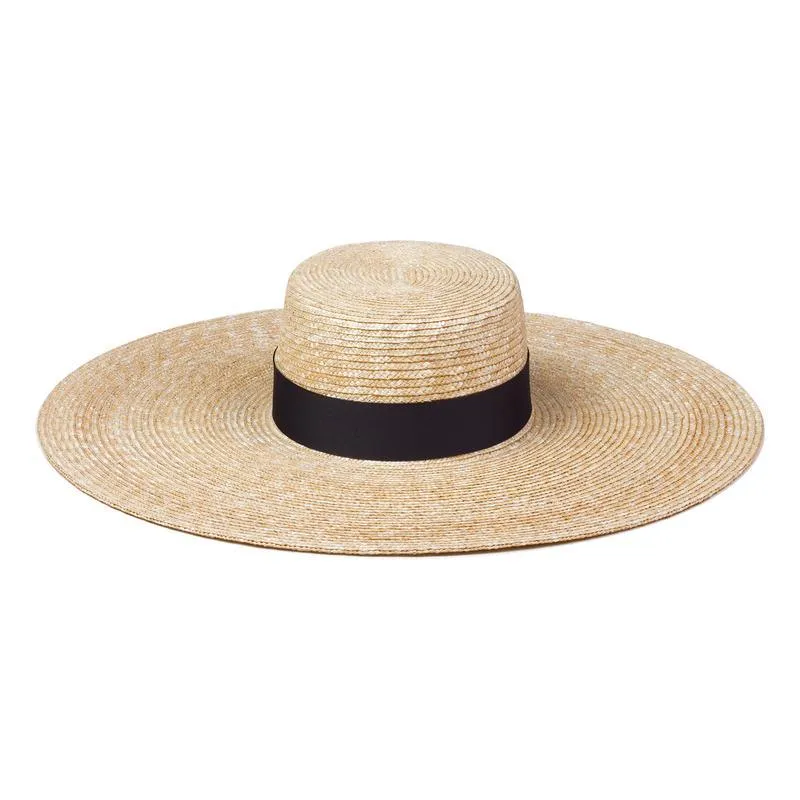 Wide Brim Beach Hat, Summer Big Straw Hats UV Protection Sun Hat S1340-15cm