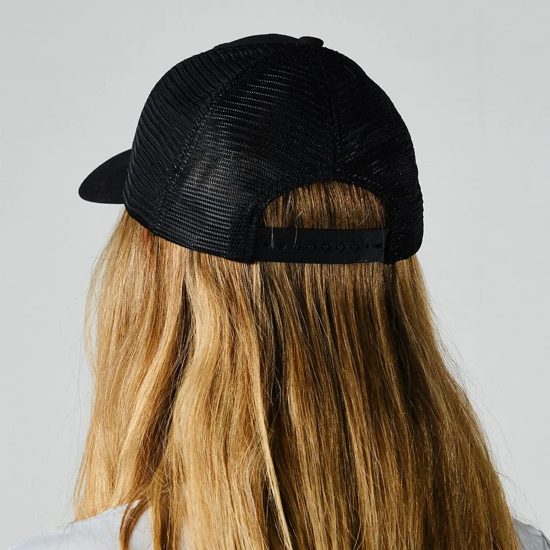 Women's Canopy Trucker Hat Black